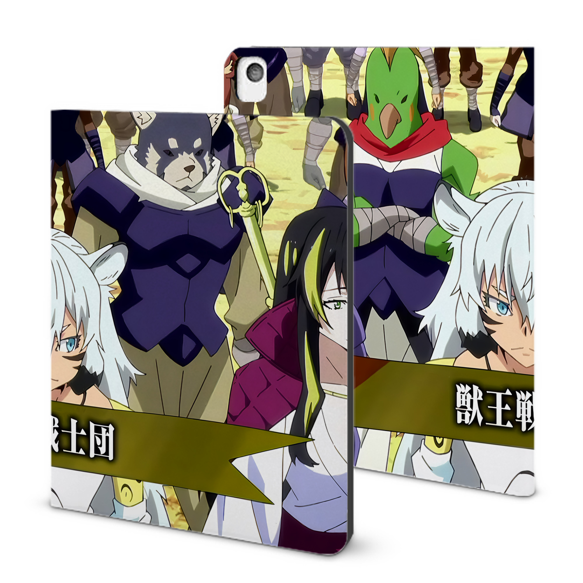 （画像用） 転スラ Regarding Reincarnated to Slime IPadケース ペンホルダー付き ブックスタイルデザイン